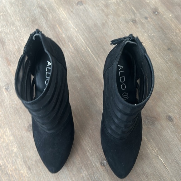 Aldo Stiletto Mesh Ankle Booties Size 6.5 - Picture 6 of 13